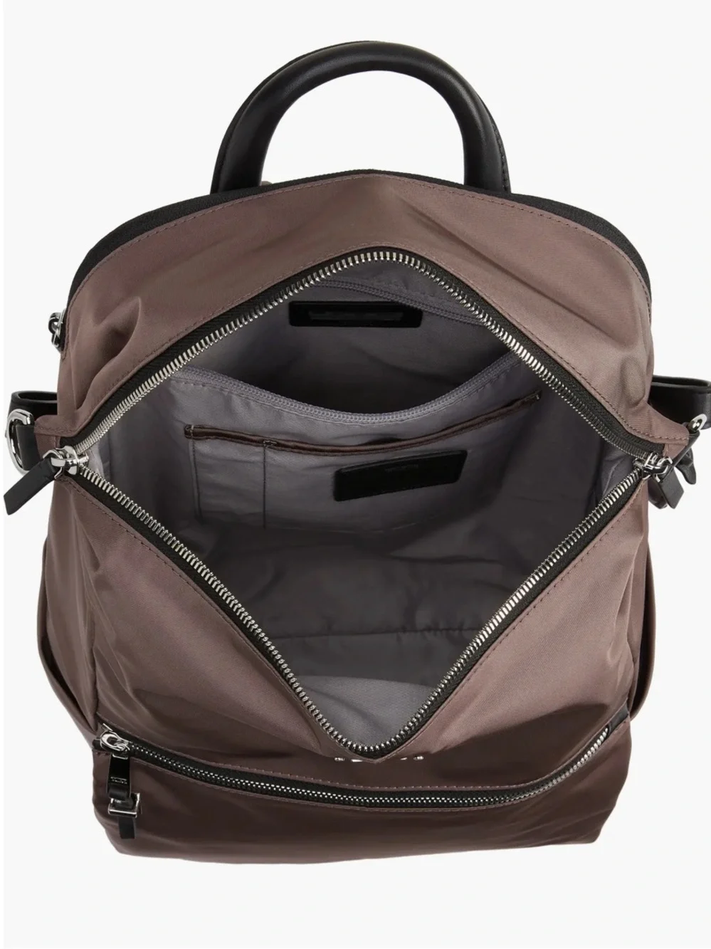 Tumi Voyageur Paige 15” Nylon & Leather Backpack Khaki Bag NWOT